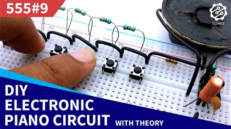 electronic piano circuit|DIY Electronic Piano Circuit on Breadboard .